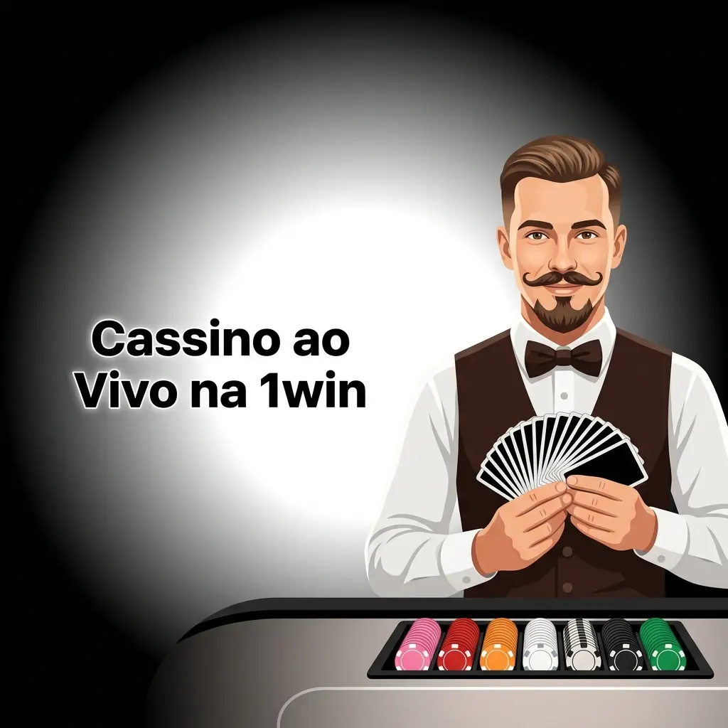 Cassino ao vivo 1win com crupiês reais transmitindo roleta, blackjack, bacará e game shows em HD
